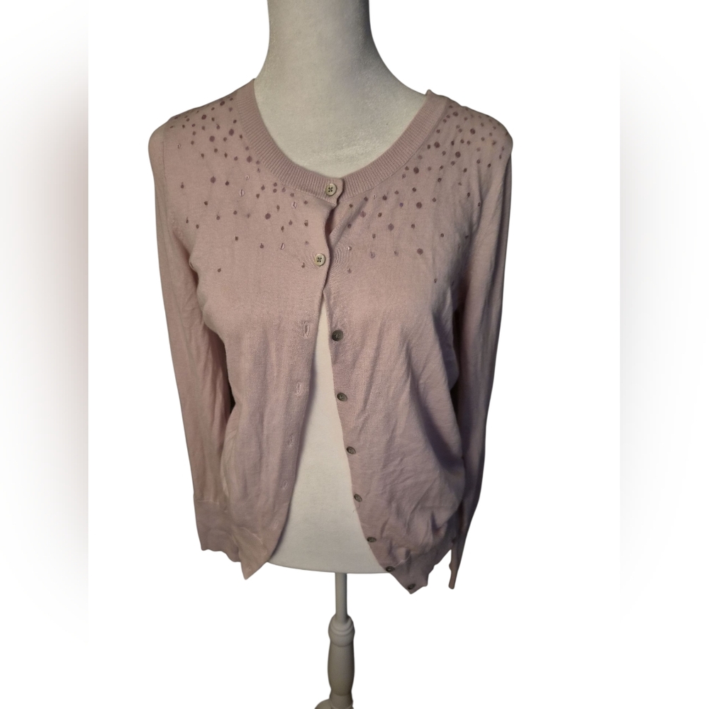 Old Navy Light Pink Embellished Cardigan